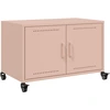 Image de vidaXL Armoire TV rose 68x39x43,5 cm Acier laminé à froid