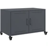 Image de vidaXL Armoire TV anthracite 68x39x43,5 cm Acier laminé à froid