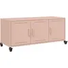 Image de vidaXL Armoire TV rose 100,5x39x43,5 cm Acier
