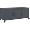Image de vidaXL Armoire TV anthracite 100,5x39x43,5 cm Acier