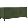 Image de vidaXL Armoire TV vert olive 100,5x39x43,5 cm Acier laminé à froid