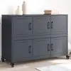 Image de vidaXL Sideboard Anthracite 100,5x39x72 cm Acier