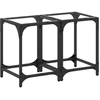 Image de vidaXL Tables basses avec plateau en verre 2 pcs. Transparent 30x30x40 cm Acier
