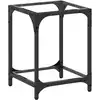 Image de vidaXL Table basse avec plateau en verre Transparent 30x30x40 cm Acier
