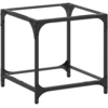 Image de vidaXL Table basse avec plateau en verre Transparent 40x40x40 cm Acier