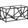 Image de vidaXL Table basse avec plateau en verre Transparent 78,5x40x41 cm Acier