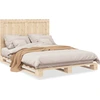 Image de vidaXL Lit en bois massif avec tête de lit 140x200 cm pin