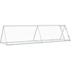 Image de vidaXL Clapier argenté 400x105x91 cm Acier galvanisé