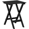 Image de vidaXL Table d'appoint pliante noire en bois massif de peuplier