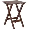 Image de vidaXL Table d'appoint pliante Marron Bois massif Peuplier