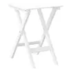 Image de vidaXL Table d'appoint pliante blanche en peuplier massif