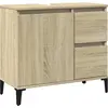 Image de vidaXL Armoire de salle de bains Chêne Sonoma 65x33x60 cm Bois composite