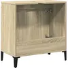 Image de vidaXL Armoire sous lavabo chêne Sonoma 58x33x60 cm Bois composite