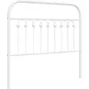 Image de vidaXL Tête de lit de rechange en métal blanc 100 cm