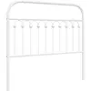 Image de vidaXL Tête de lit de rechange en métal blanc 107 cm