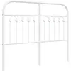 Image de vidaXL Tête de lit de rechange en métal blanc 120 cm