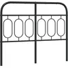 Image de vidaXL Tête de lit de rechange en métal noir 120 cm