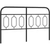Image de vidaXL Tête de lit en métal noir 137 cm