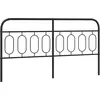 Image de vidaXL Tête de lit de rechange en métal noir 183 cm