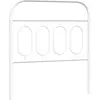 Image de vidaXL Tête de lit de rechange en métal blanc 90 cm