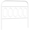 Image de vidaXL Tête de lit de rechange en métal blanc 100 cm