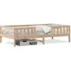 Image de vidaXL Lit en pin massif sans matelas 80x200 cm
