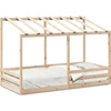 Image de vidaXL Lit d'enfant avec toit 80x200 cm pin massif