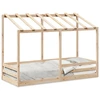 Image de vidaXL Lit d'enfant avec toit 75x190 cm pin massif