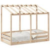 Image de vidaXL Lit d'enfant avec toit 80x160 cm pin massif