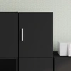 Image de vidaXL Armoire murale noire 30x42,5x40 cm Bois composite