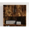 Image de vidaXL Armoire murale chêne fumé 80x42,5x40 cm Bois composite