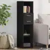 Image de vidaXL Highboard noir 30x42,5x124 cm Bois composite