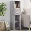 Image de vidaXL Highboard Gris Sonoma 30x42,5x124 cm Matériau dérivé du bois