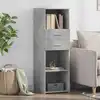 Image de vidaXL Highboard gris béton 40x42,5x124 cm Bois composite