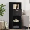 Image de vidaXL Highboard noir 45x42,5x124 cm Bois composite