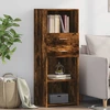 Image de vidaXL Highboard chêne fumé 45x42,5x124 cm Matériau dérivé du bois
