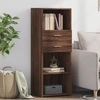 Image de vidaXL Highboard brun imitation chêne 45x42,5x124 cm Matériau dérivé du bois