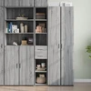 Image de vidaXL Highboard Gris Sonoma 30x42,5x185 cm Matériau dérivé du bois