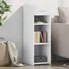 Image de vidaXL Sideboard Blanc 30x42,5x93 cm Bois composite