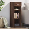 Image de vidaXL Sideboard brun imitation chêne 30x42,5x93 cm Matériau dérivé du bois