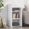 Image de vidaXL Sideboard Blanc 45x42,5x93 cm Bois composite