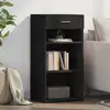 Image de vidaXL Sideboard Noir 45x42,5x93 cm Bois composite