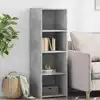 Image de vidaXL Highboard gris béton 40x41x124 cm Bois composite