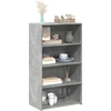 Image de vidaXL Highboard gris béton 70x41x124 cm Bois composite