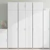 Image de vidaXL Armoire haute blanc 70x42,5x225 cm Bois composite