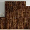 Image de vidaXL Armoire haute chêne fumé 70x42,5x225 cm Bois composite