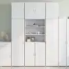 Image de vidaXL Highboard blanc 80x42,5x249 cm Bois composite