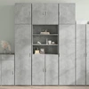 Image de vidaXL Highboard gris béton 80x42,5x249 cm Bois composite