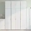 Image de vidaXL Highboard blanc 80x42,5x249 cm Bois composite