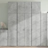 Image de vidaXL Highboard gris béton 80x42,5x249 cm Bois composite